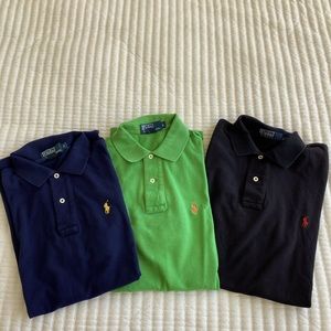 POLO by Ralph Lauren Mens Polo Shirts (3 Pack) Size : Small